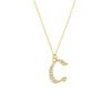 Diamond Gothic 'C' Necklace