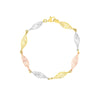 Tri-Color Twisted Filigree Bracelet