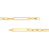 3+1 Hollow Paper Clip Chain with Lobster Lock