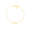 Heartbeat on Chain Adjustable Bracelet