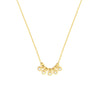Mini Diamond Bezel and Bead Necklace