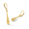 14K D/C Leverback Earrings