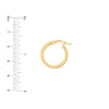 15mm Round Hoop Polished Earrings