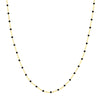 Black Enamel Bead Piatto Chain