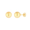 7mm Polished Ball Stud Earrings