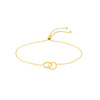 Mini Interlocking Circles Bolo Bracelet