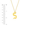 Gothic Tilted Initial Necklace