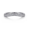 14K White Gold Matching Wedding Band