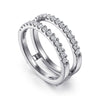 14K White Gold Diamond Ring Enhancer