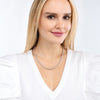 Sterling Silver 7mm Graduated Beaded Necklace