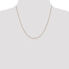 14K Rose Gold .7mm Box with Lobster Clasp Chain