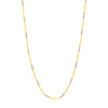 Two-tone Singapore Flat Saturn Chain