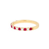 Ruby &amp; Diamond Stackable Band