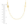 Cross and Virgin Mary Beaded Necklace