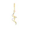 Two-Tone Twisted Wire Earrings on Fish Hook