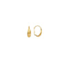Ribbed Earrings on Leverback