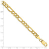 10K 6.6mm Semi-Solid Figaro Chain