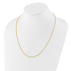 Sterling Silver Adjustable Gold-plated 1.3mm Spiga Chain