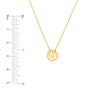 So You Cutout Flower Mini Disc Necklace