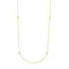 Sterling Silver D/C Bead and Mini Bead Long Necklace