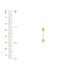 Bead Cable Chain Dangle Earrings
