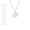 Sterling Silver Peace Disc Necklace with Peace Sign