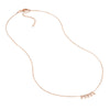 Mini Diamond Bezel and Bead Necklace