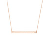 Thin Bar Necklace with 1pt Diamond