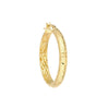 30mm x 4mm Diamond-Cut Hoop Earrings