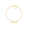 Plated Sterling Silver Infinity Bracelet