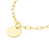 Dangle Disk Paper Clip Necklace