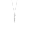5mm Vertical Script Font Necklace