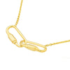 Petite Carabiner Links Necklace