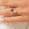 Engravable Heart Wire Ring