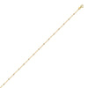 1.80mm Two-Tone Saturn Bead Chain with Spring Ring