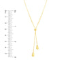 Double Teardrop Lariat Necklace