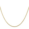 10K 1.5mm Diamond-Cut Lightweight Rope Chain