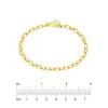 4.5mm Hollow Oval Forzentina Chain with Pear Lock