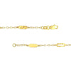 Mixed Oval Station Curb Chain Necklace