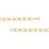 Alternating Round Link and Beaded Bar Necklace