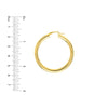 40mm x 4mm Polished Hoop Earrings