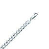 Sterling Silver 8.4mm Concave Open Curb Chain