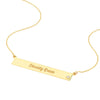 Adjustable 18' Bar Necklace with 2pt Diamond