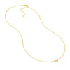 Bezel Set Round Diamond Necklace (1/10tcw)