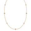 Diamond Bezel and Cluster Stations Necklace