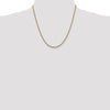 14K 2.5mm Solid Regular Rope Chain