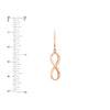Plated Sterling Silver Infinity Dangle Earrings