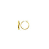 3x25mm Half Round DC Florentine Hoop Earrings