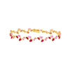 Pink Sapphire and Ruby Blossom Bracelet
