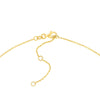 Lt.Turquoise Enamel Sideways Cross Necklace